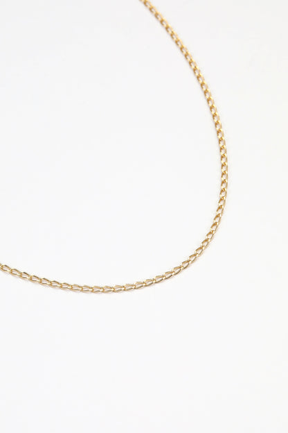 Gold soln necklace – detail view