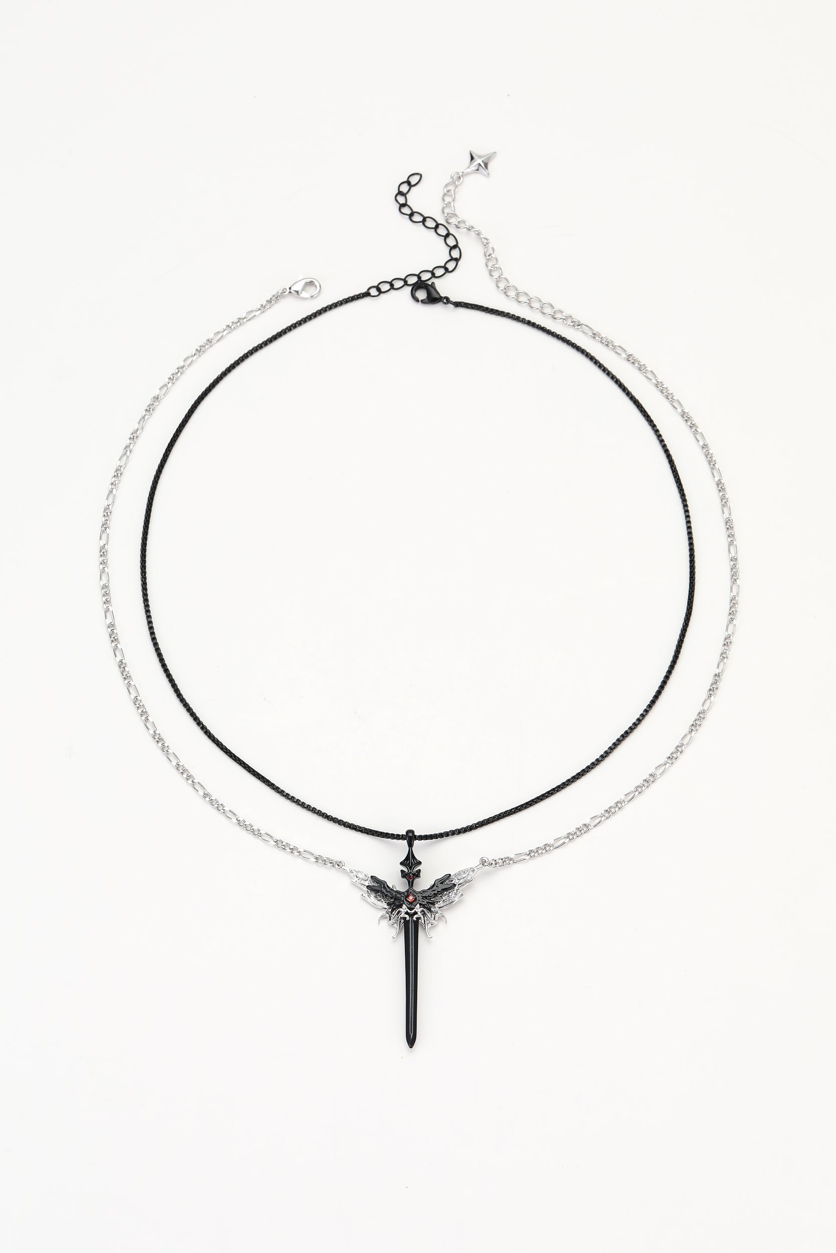 Black grimm necklace – alternate angle
