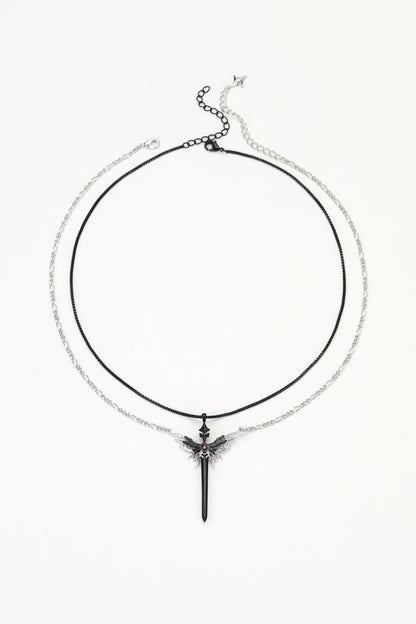 Black grimm necklace – alternate angle