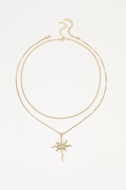 Gold soln necklace – alternate angle