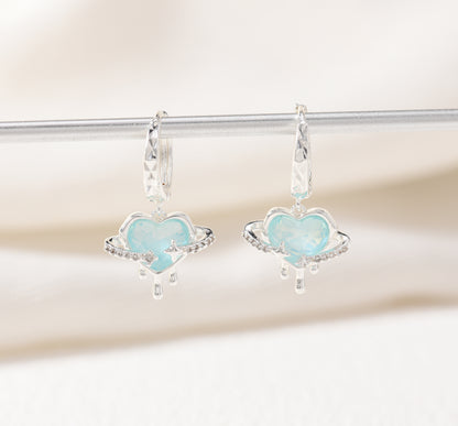 Galaxy Tears Huggie Earrings