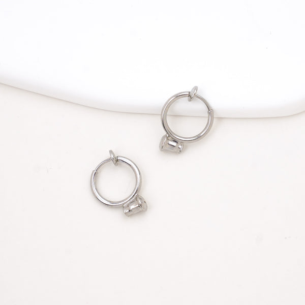 Silver Clip-on Post Converters – peachade I cute jewelry for all