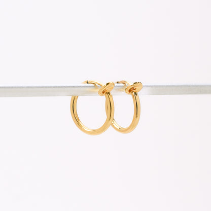 Gold Clip-On Hoop Charm Converters