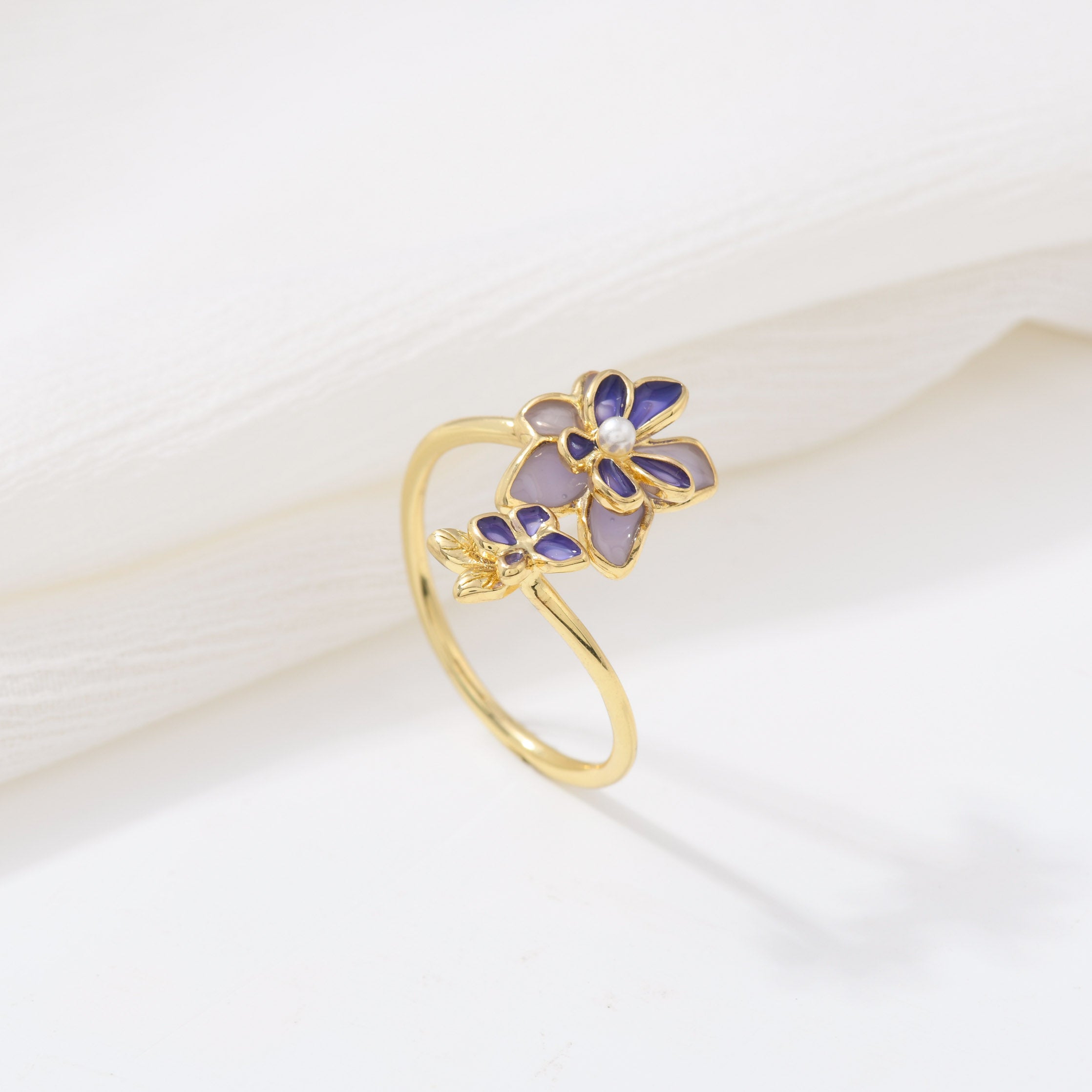 Violet Bloom Ring