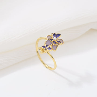 Violet Bloom Ring