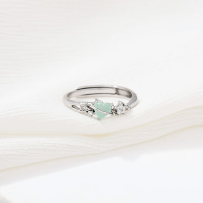 Dewdrop Heart Ring