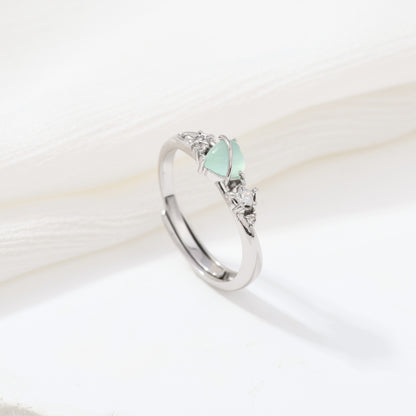 Dewdrop Heart Ring