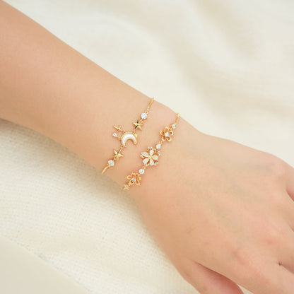 Spinning Golden Flower Bracelet