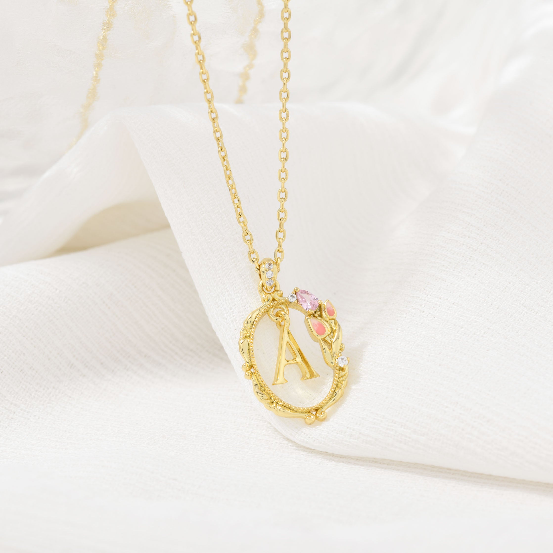 Bloom Letter Necklace