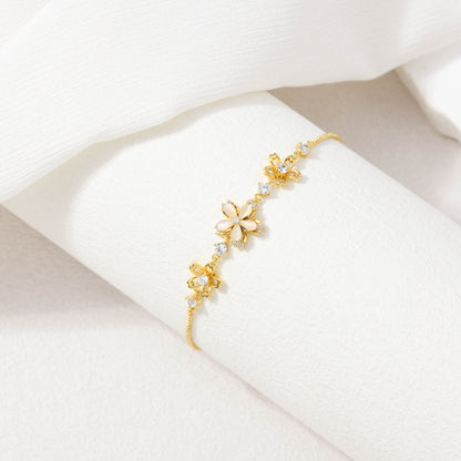 Spinning Golden Flower Bracelet