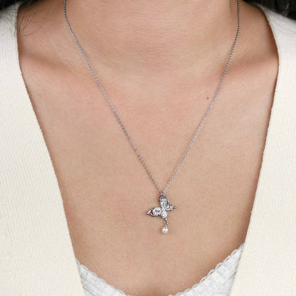 Silver Butterfly Necklace