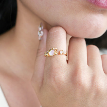 Golden Orbit Ring