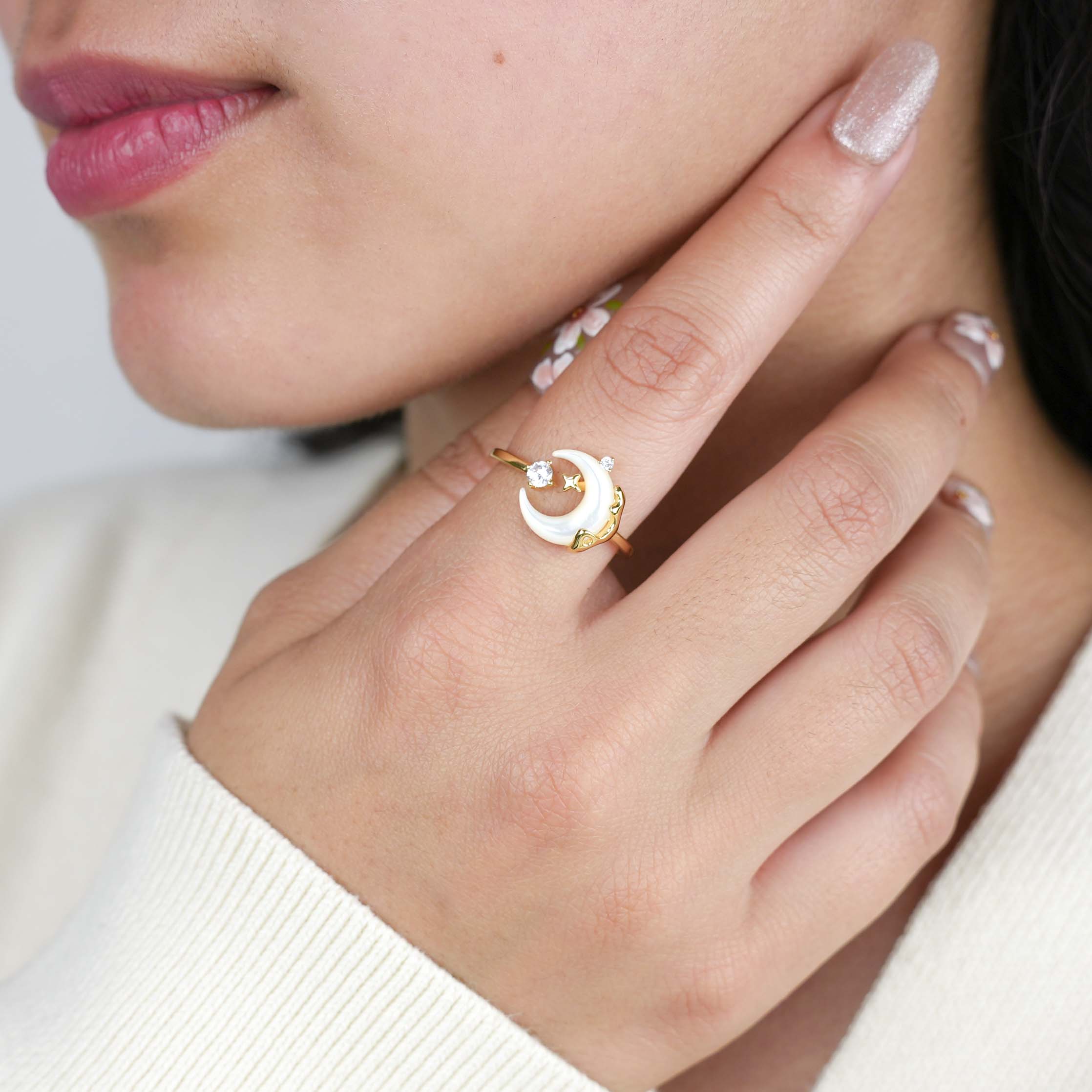 Sparkling Moonlight Ring