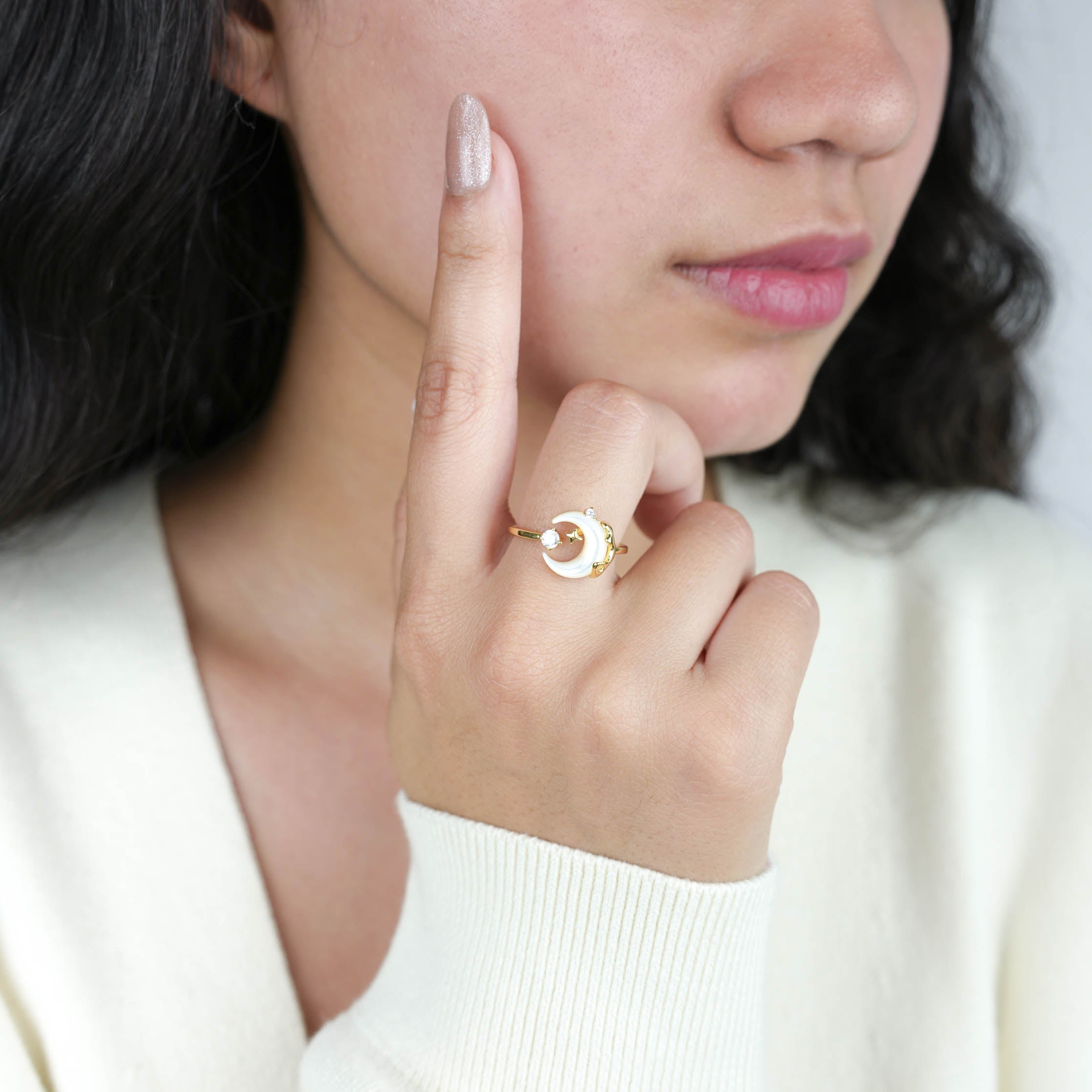 Sparkling Moonlight Ring