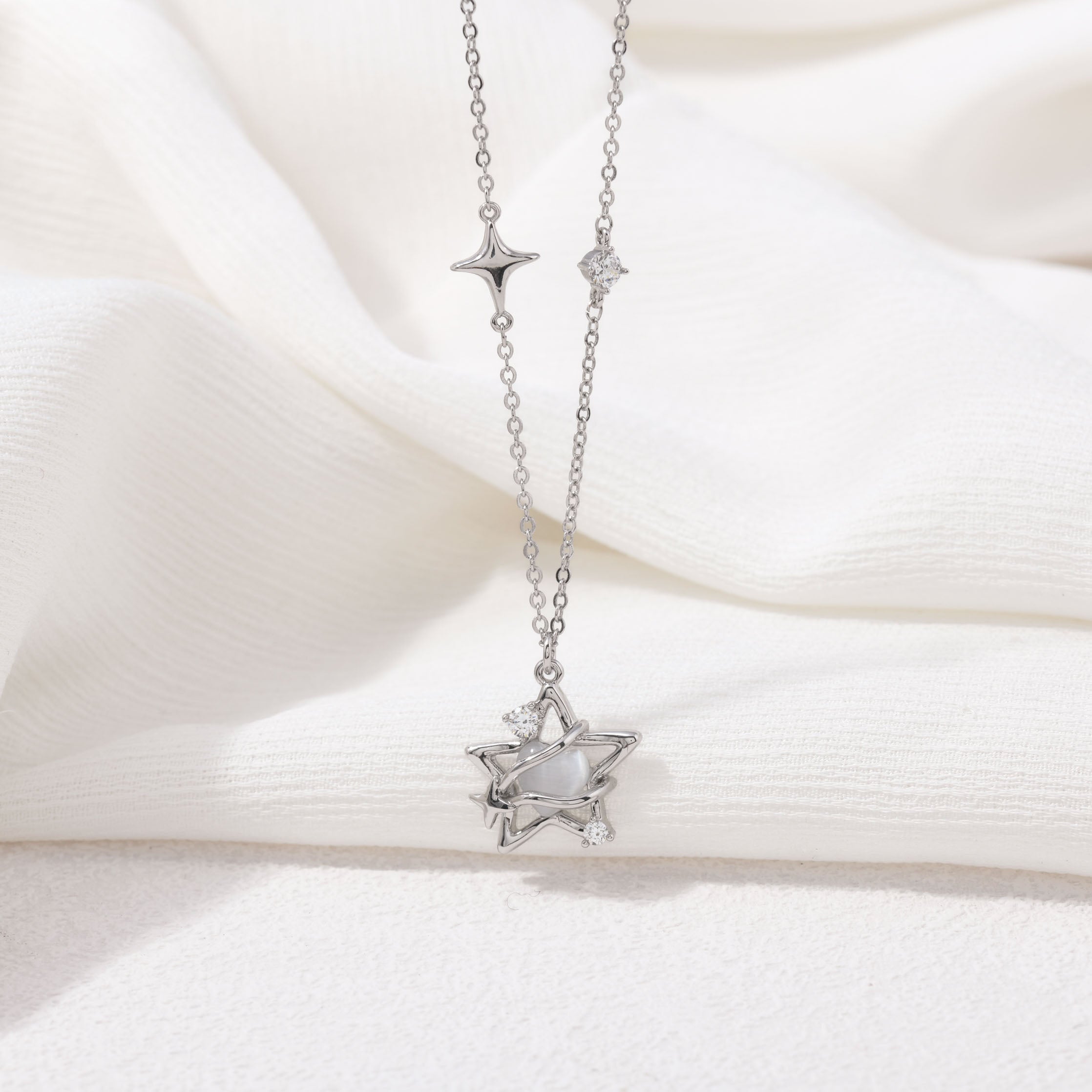 Silver Starlight Necklace