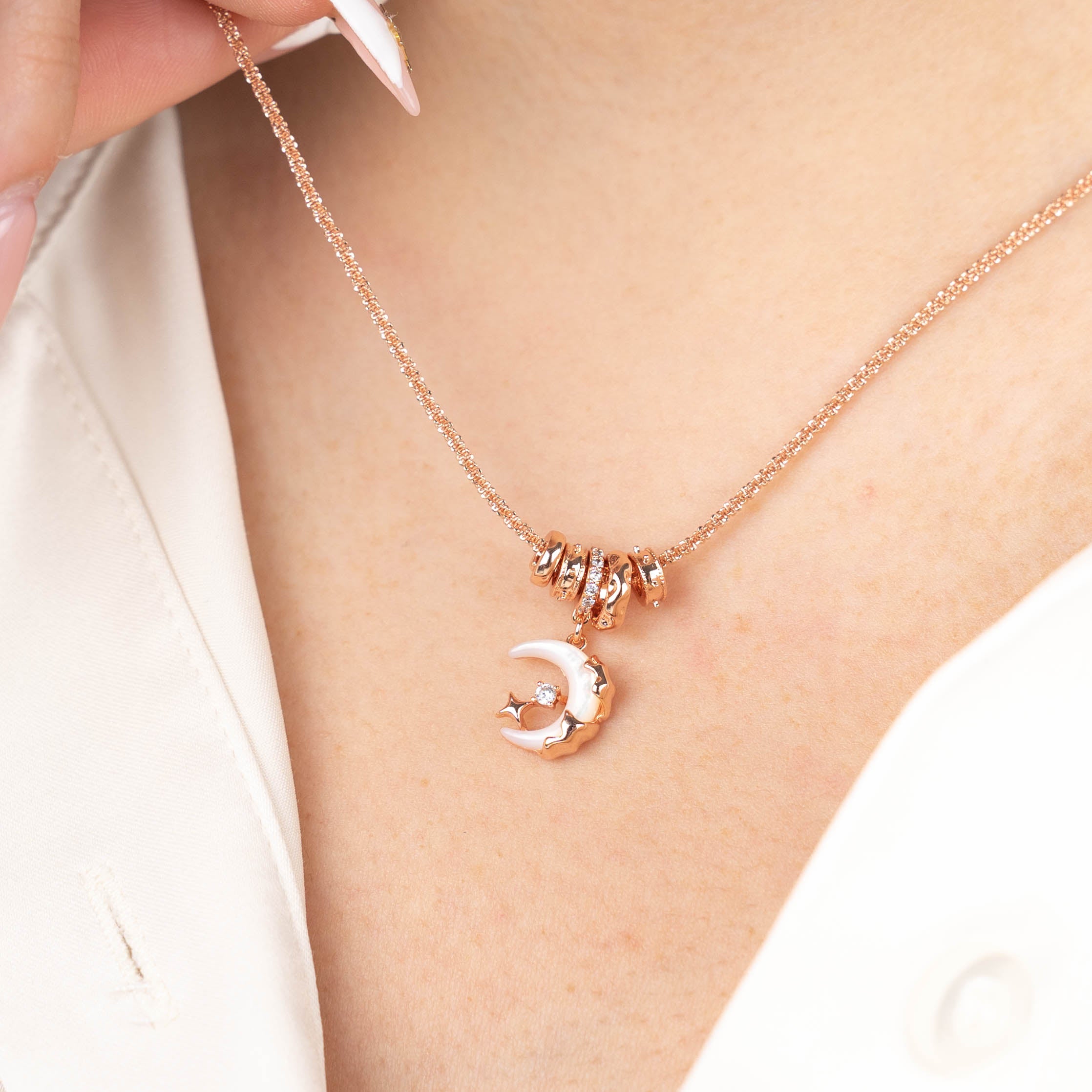 Blush Moon Necklace