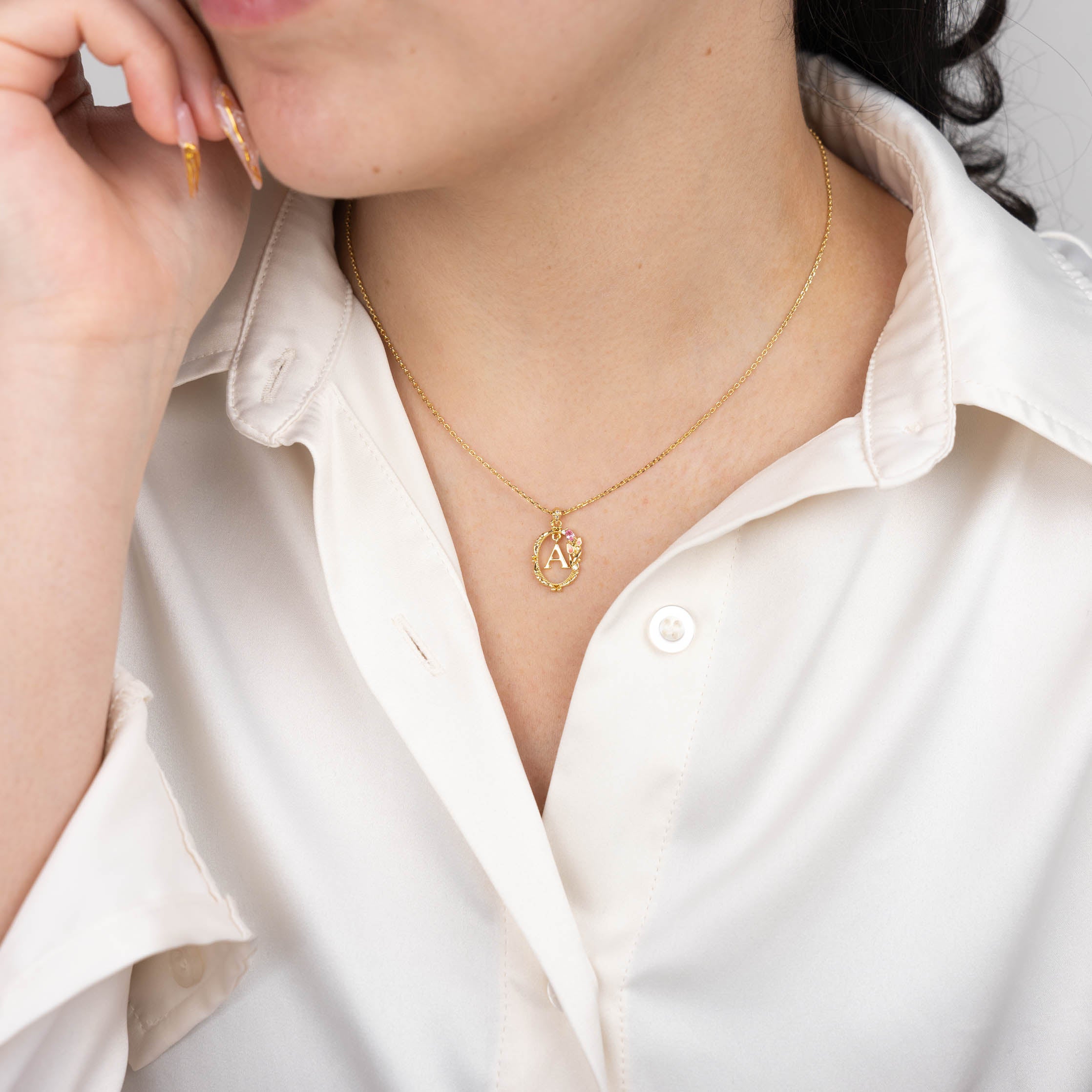 Bloom Letter Necklace