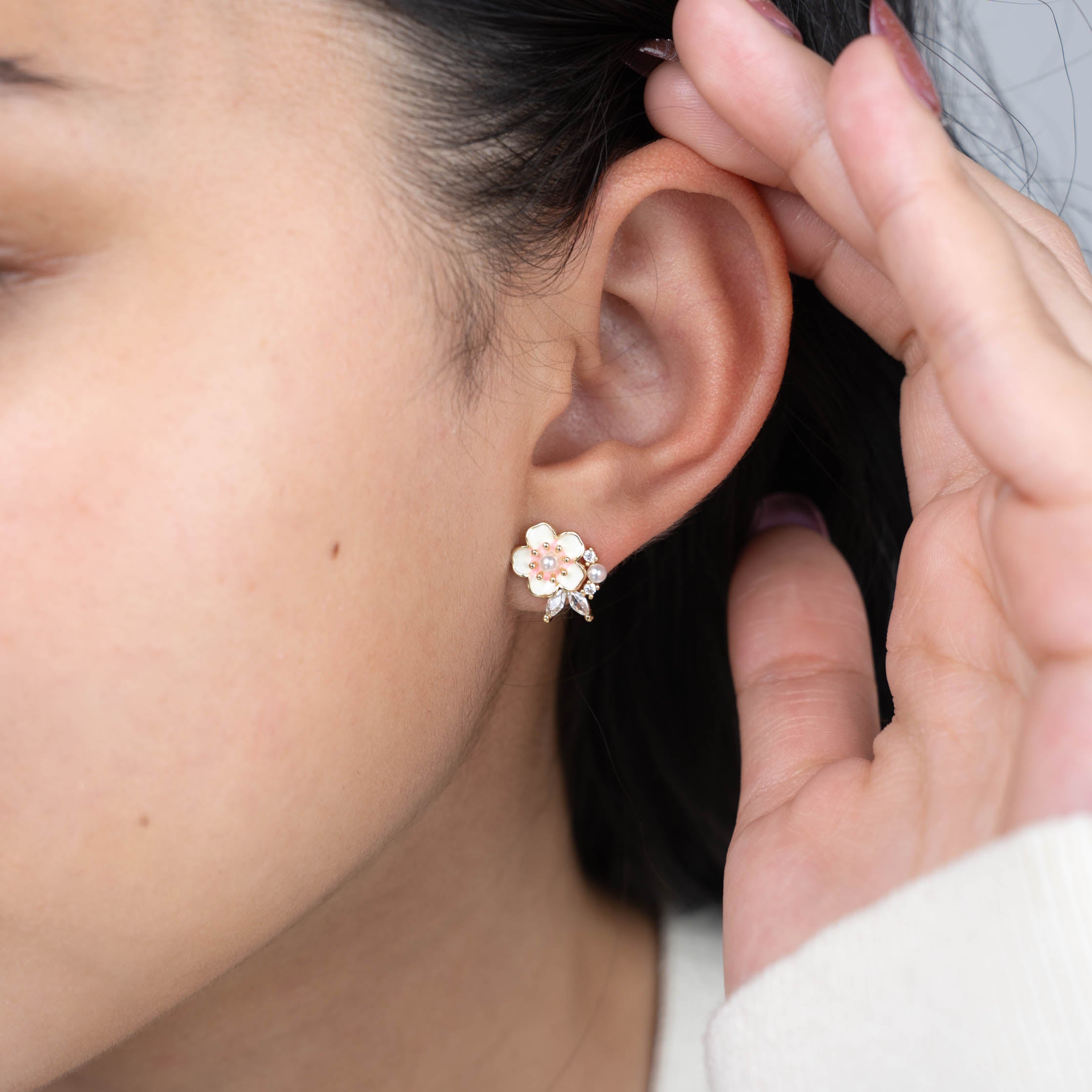Blush Bloom Studs