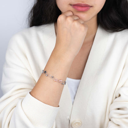 Silver Sakura Bracelet