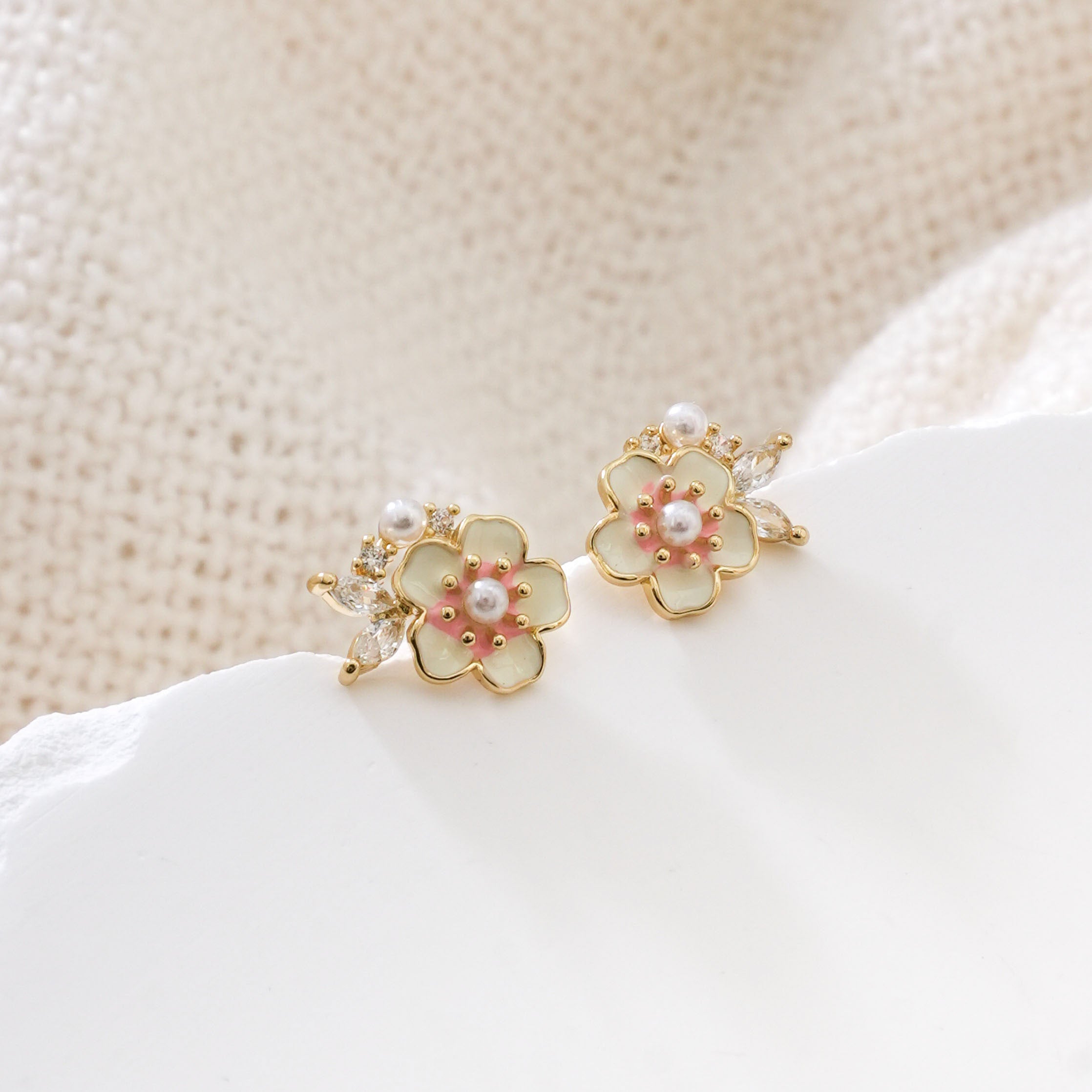 Blush Bloom Studs