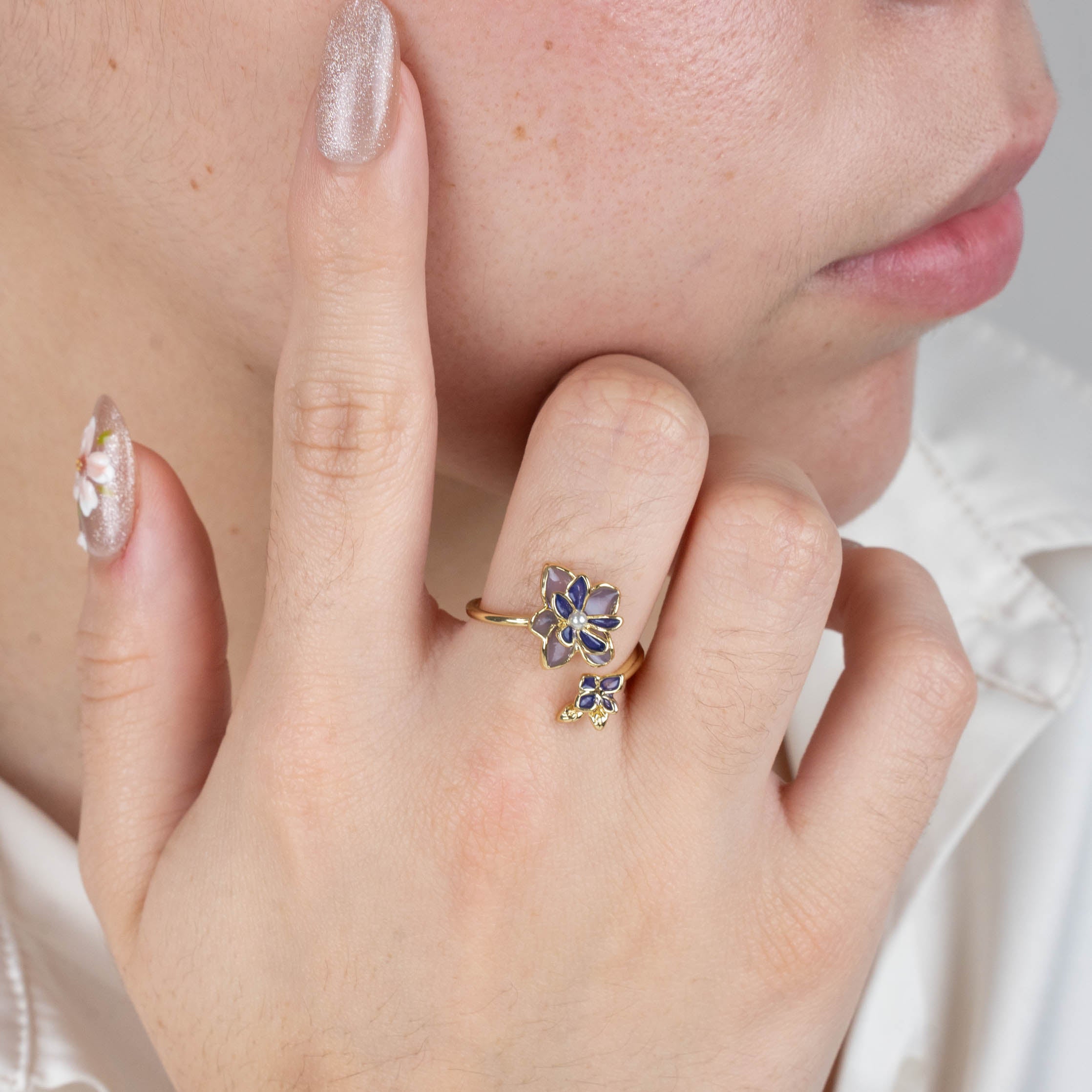 Violet Bloom Ring