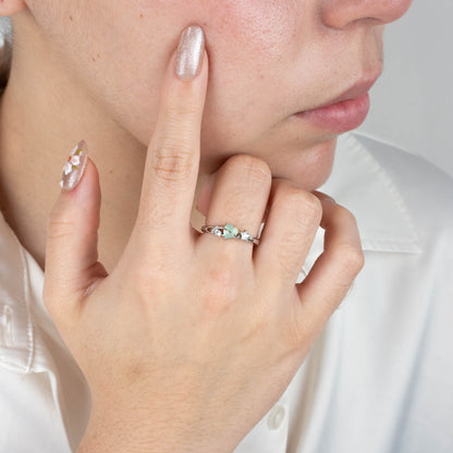 Dewdrop Heart Ring