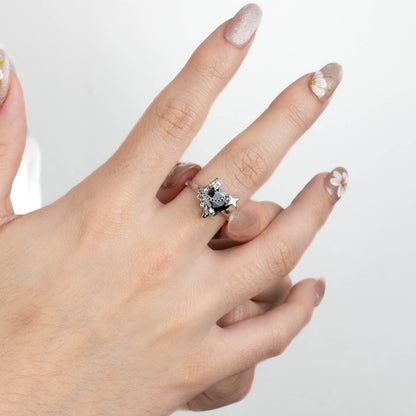 Midnight Heart Ring