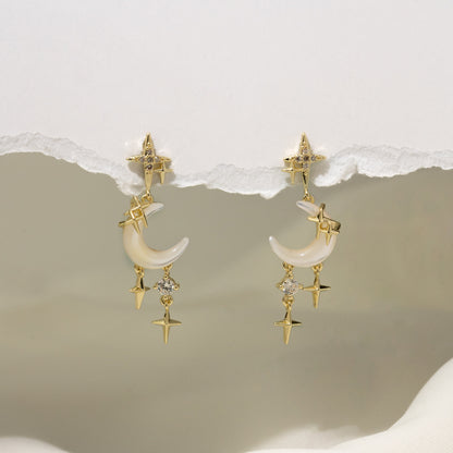 Sparkling Moonlight Earrings