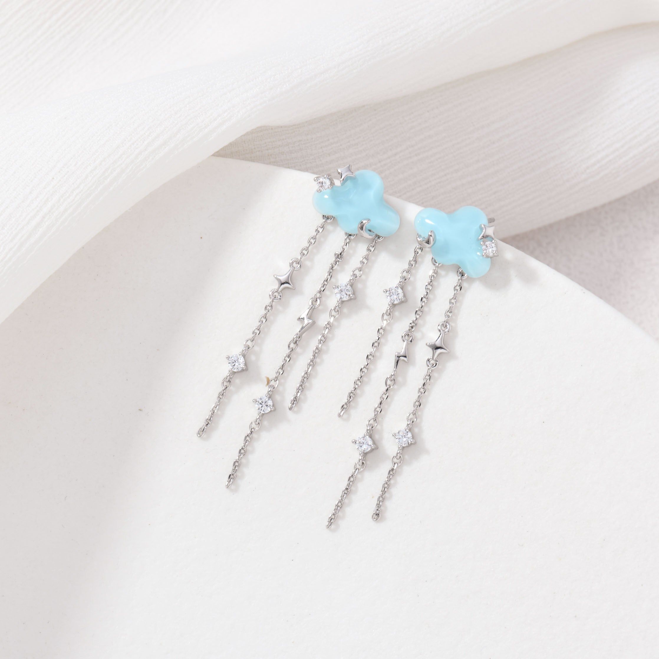 Blue Rain Earrings