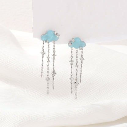 Blue Rain Earrings