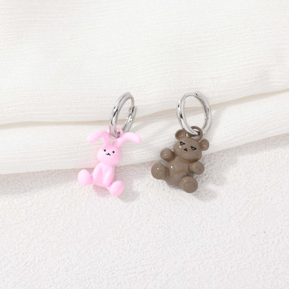 Honey Bunny and Bear Earrings