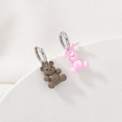 Honey Bunny and Bear Earrings