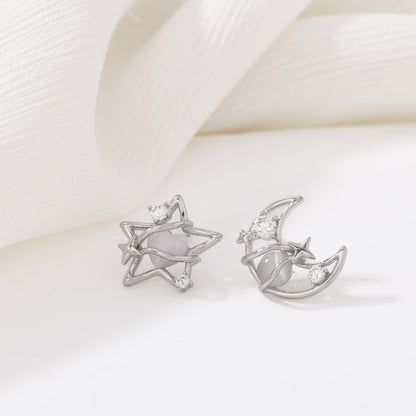 Silver Starlight Earrings