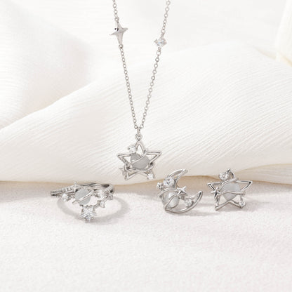 Silver Starlight Earrings