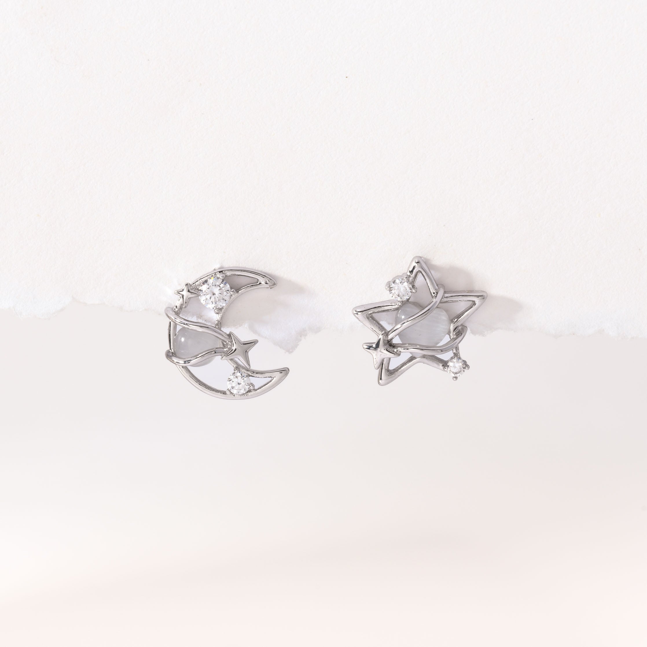 Silver Starlight Earrings