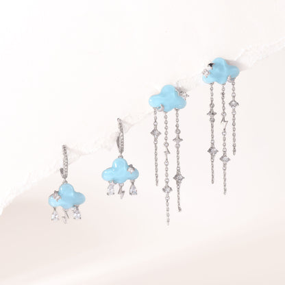 Blue Rain Earrings