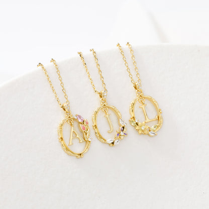 Bloom Letter Necklace