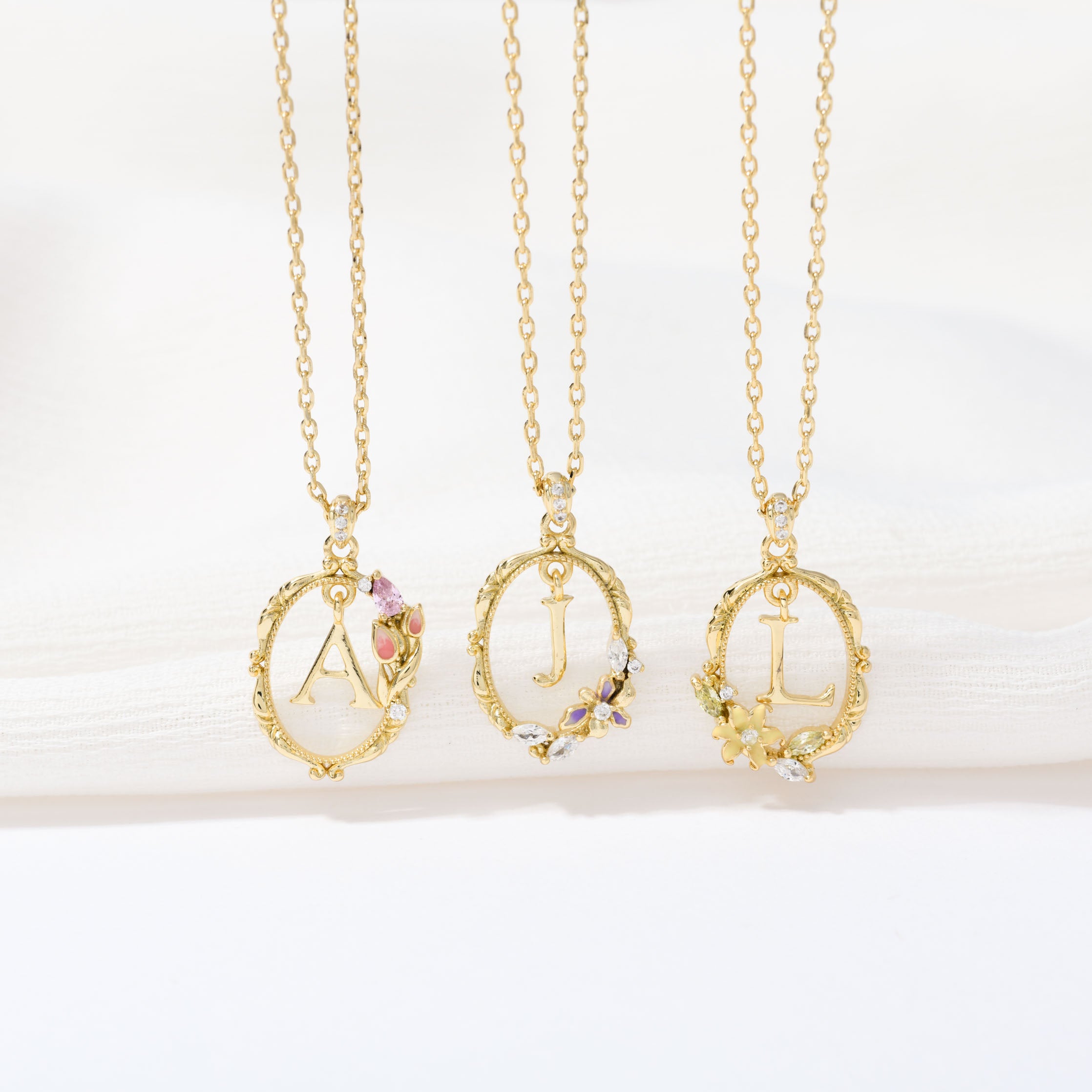 Bloom Letter Necklace