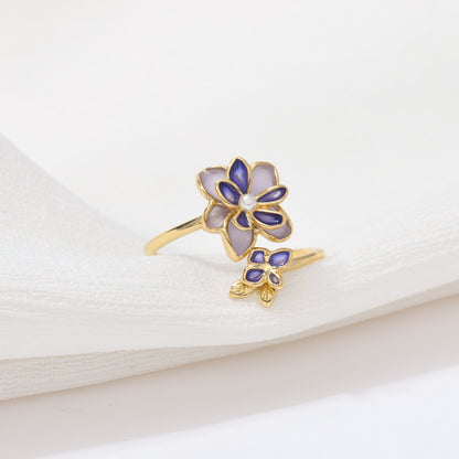 Violet Bloom Ring
