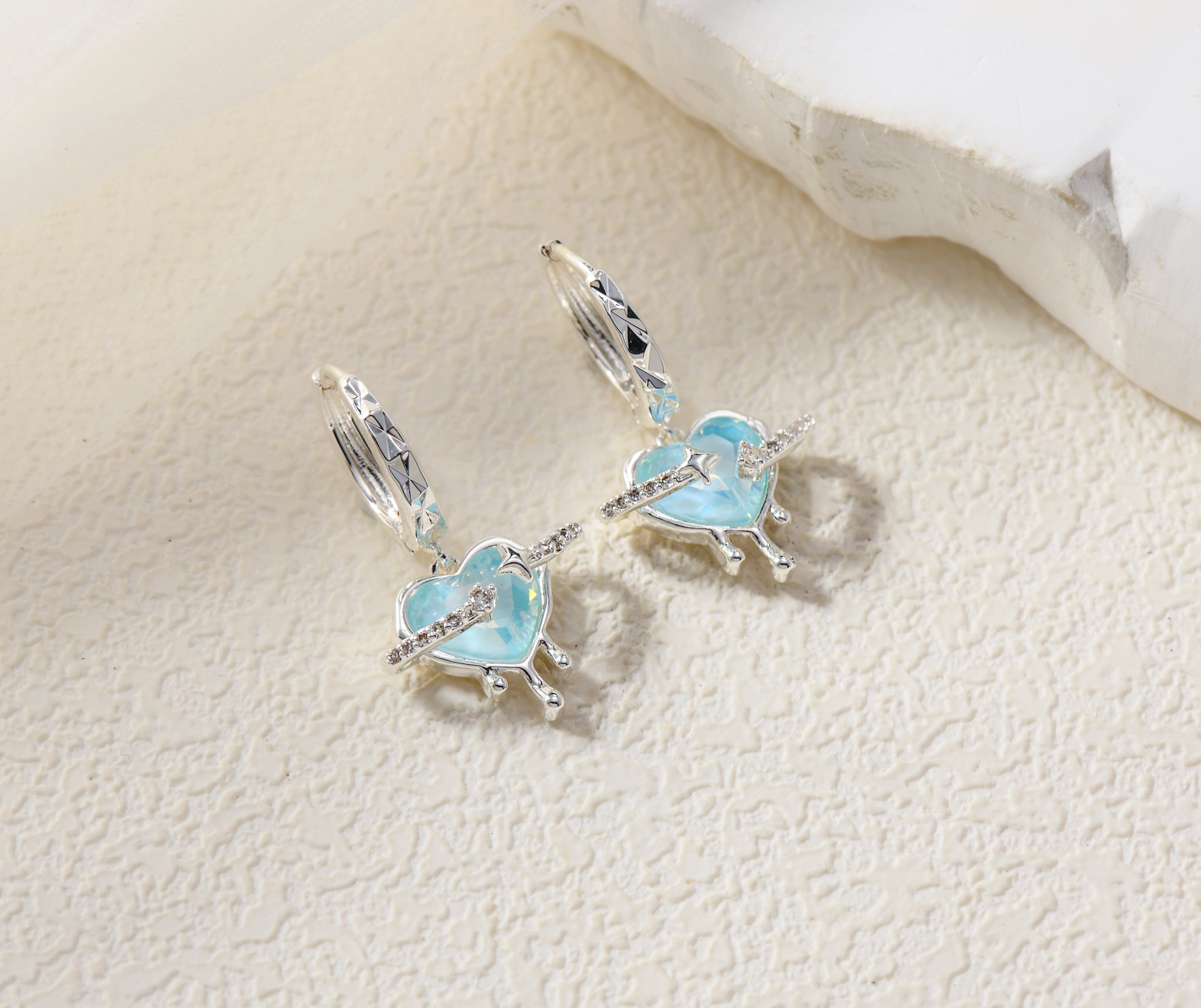 Galaxy Tears Huggie Earrings