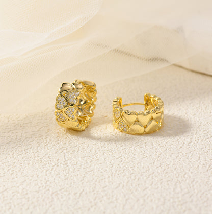 Golden Eros Hoops