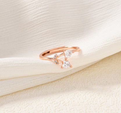 Twin Cherries Ring