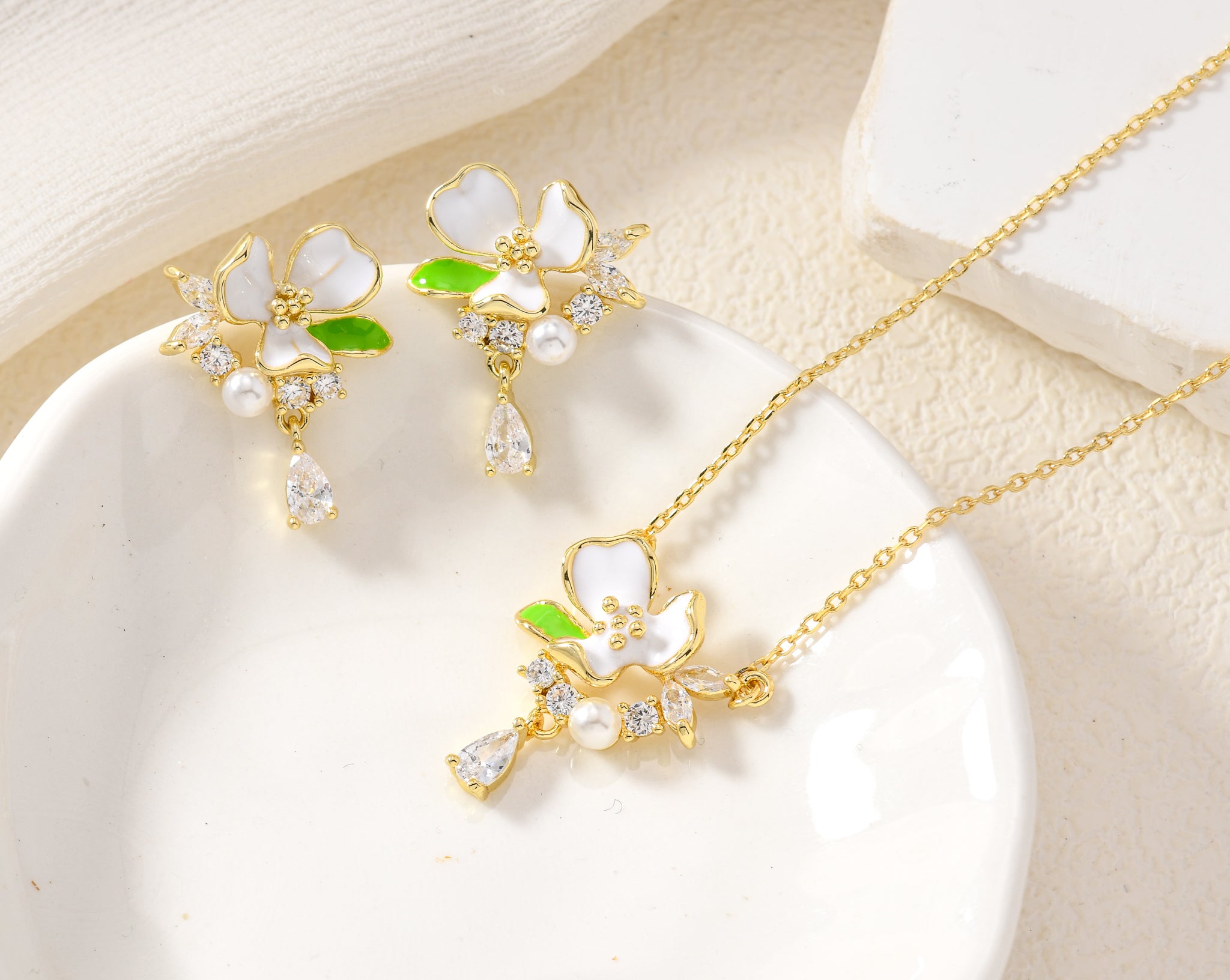 Golden Bloom Studs