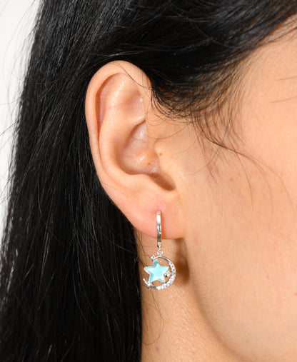 Asymmetric Blue Celestial Huggies