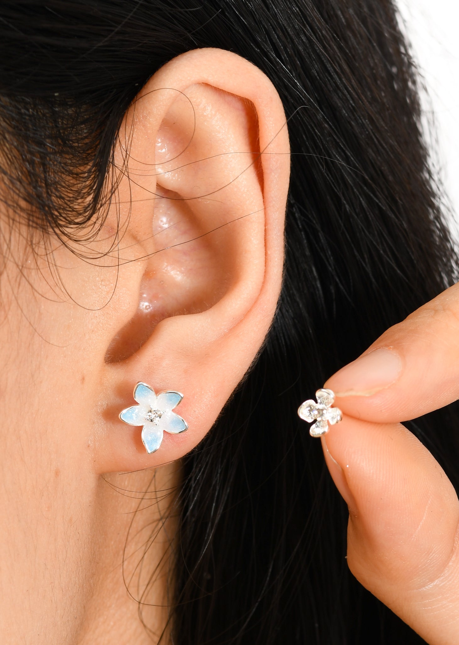 Frosted Flower Stud Pack