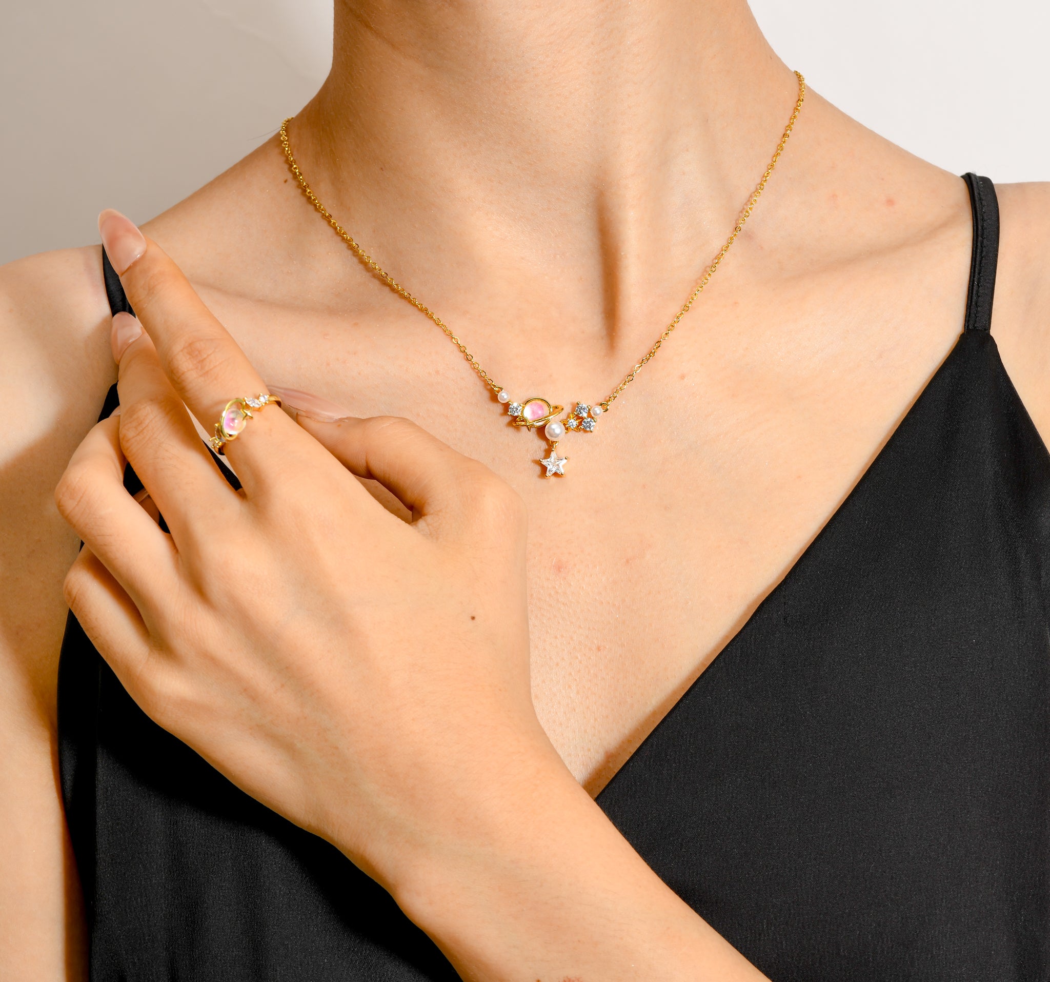Golden Orbit Necklace