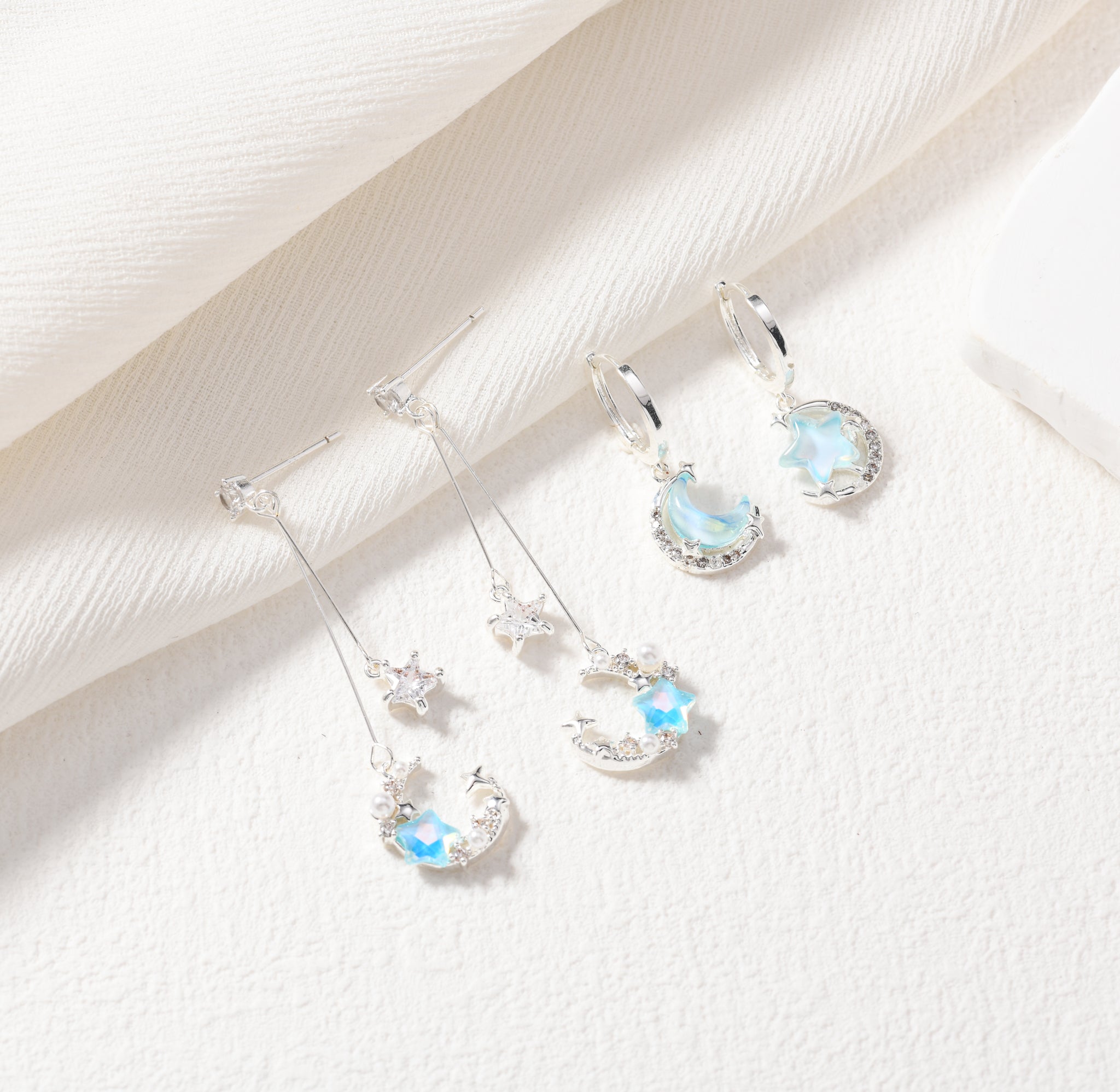 Asymmetric Blue Celestial Huggies