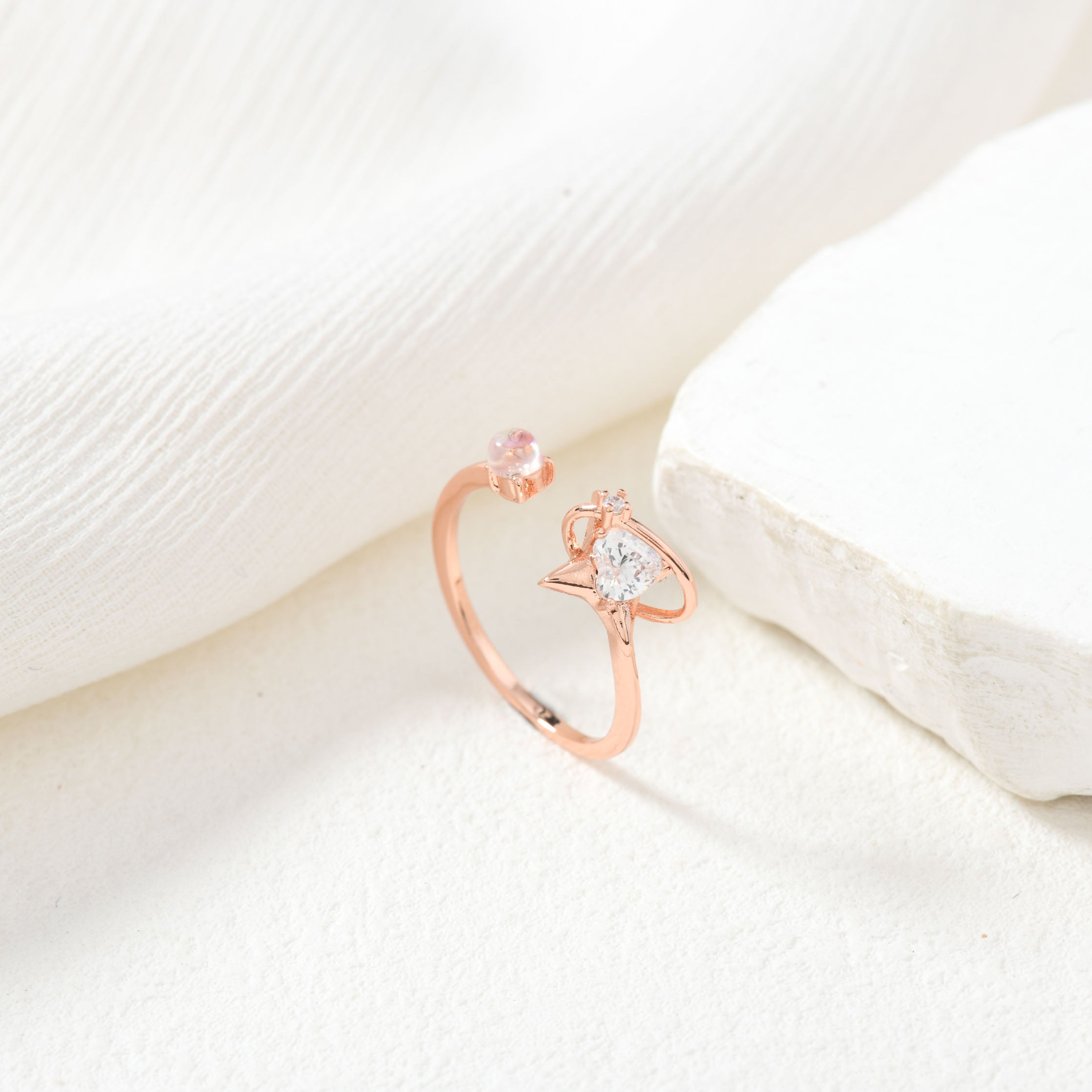 Rose Gold Shooting Star Ring