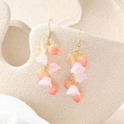 Beaded Strawberry Earrings