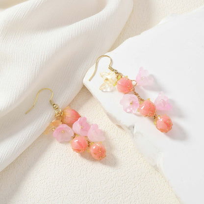 Beaded Strawberry Earrings